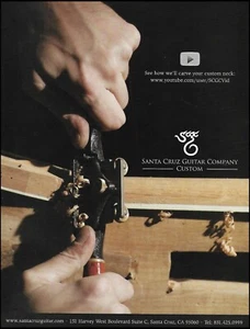 2009 Santa Cruz Custom guitar company factory tour advertisement ad print 3c - Imagen 1 de 3