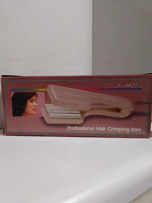 Ferro de crimpar cabelo profissional vintage Vidal Sassoon NOS IOB SEE  - Imagem 1 de 4