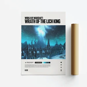 World of Warcraft: Wrath of the Lich King (2008) Video Game Art Poster / Print - Picture 1 of 5