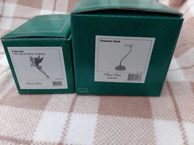 WDCC Peter Pan Tinkerbell SP. EDTN. Ornament + Matching WDCC stand,New ,box+COA. - Image 1 of 4
