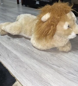 Animal Alley Toys R Us Vtg Laying Riggsley Lion Plush 26.5” 2000 Stuffed Animal - Picture 1 of 10
