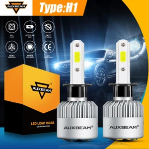 AUXBEAM S2 Series H1 COB LED Headlight Bulbs High Beam Super Bright 6500K 8000LM - Picture 1 of 12