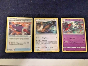 Cards, Pokemon - Floette, Noctowl, Fanged Dragon - Picture 1 of 5