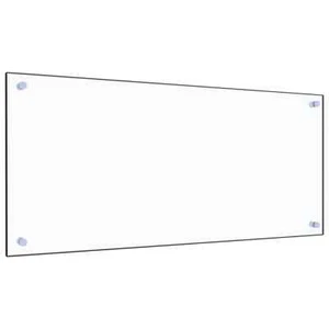 Tempered Glass Kitchen Backsplash Grease Splashback Transparent 6mm 90x40cm - Picture 1 of 7