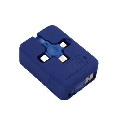 3IN1 RETRACTABLE MULTI USB CABLE PHONE CHARGER MULTI CABLE LEAD For ALL PHone- - Image 1 of 4