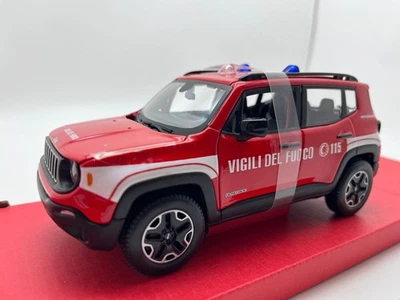 1:24 MAISTO Jeep Renegade Vigili Del Fuoco 2017 MI31520-VDF - Immagine 1 di 2