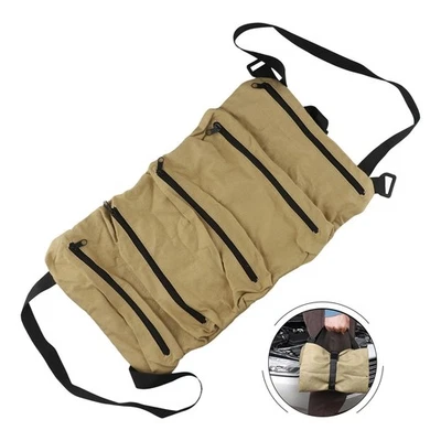 Handy Multi Purpose Tool Roll Bag with 5 Pockets Canvas Hanging Organizer - Image 1 of 4