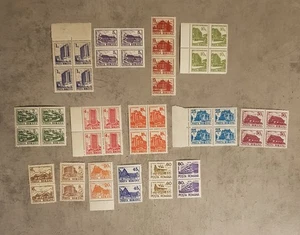 RUMANÍA-HOTELES Y CABAÑAS-ARQUITECTURA-1991-CONJUNTOS EN PARES Y BLOQUES DE 4 MNH - Imagen 1 de 1