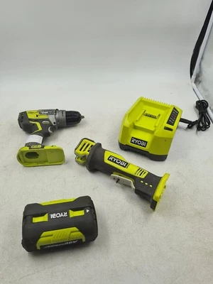 Lot of 4 Ryobi Cordless Tools - Used, Working, Has Scratches and Marks - Image 1 of 4