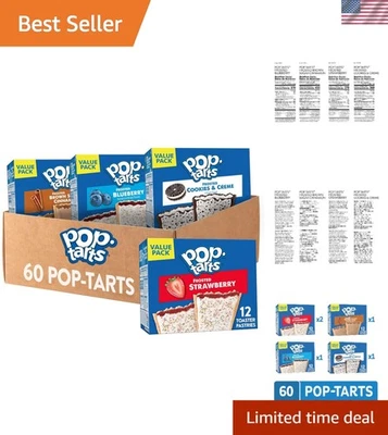 Toaster Pastries, Breakfast Foods, Kids Snacks, Variety Pack 60 - Image 1 of 4