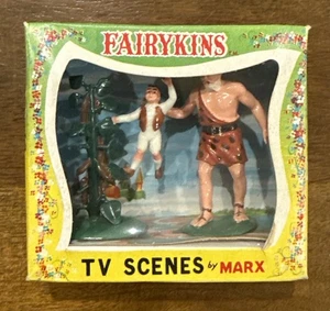 FAIRYKINS TV SCENES de MARX-JACK AND THE BEANSTALK en caja original con ventana 1962 - Imagen 1 de 8