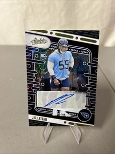 2024 Panini Absolute J.C. Latham Purple Rain Auto 3/5 Rookie Card (RC) - Picture 1 of 14