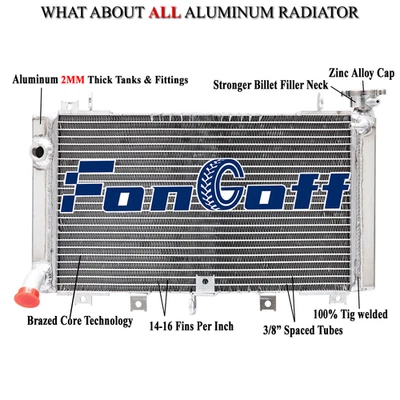 Radiador de aluminio para Suzuki Hayabusa GSXR1300 2000 01 02 03 04 05 1999-2007 Foto 1 de 4