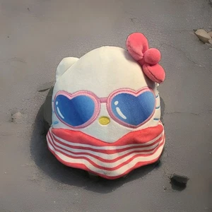Squishmallow 8" Hello Kitty Summer Sunglasses Striped Dress PLUSH - Picture 1 of 8
