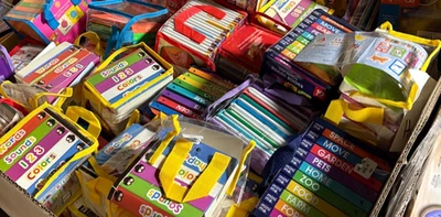 Lot of 50 TODDLER BOARD BOOKS DAYCARE MIX - Image 1 of 4