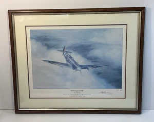 Art Print RAF Spitfire “Wing Leader” By Mark Postlewaite Limited Edition 259/500 - Picture 1 of 7