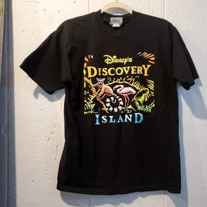 Vintage Disney Discovery Island Shirt Extremely Rare Kids XLarge XL Black - Picture 1 of 6