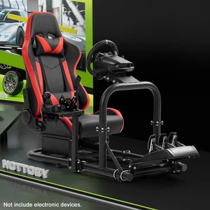 Hottoby Rennsimulator Cockpit Ständer mit Sitz Fit Logitech G29 G920 G923 - Bild 1 von 37