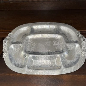 "Bandeja/plato Forman Family de aluminio floral para aperitivos entremeses 13""x10" - Imagen 1 de 16
