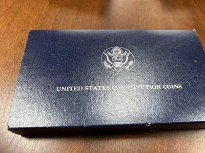 1987 S US Mint Constitution Proof Silver Dollar Commemorative $1 Coin OGP + COA - Image 1 of 4