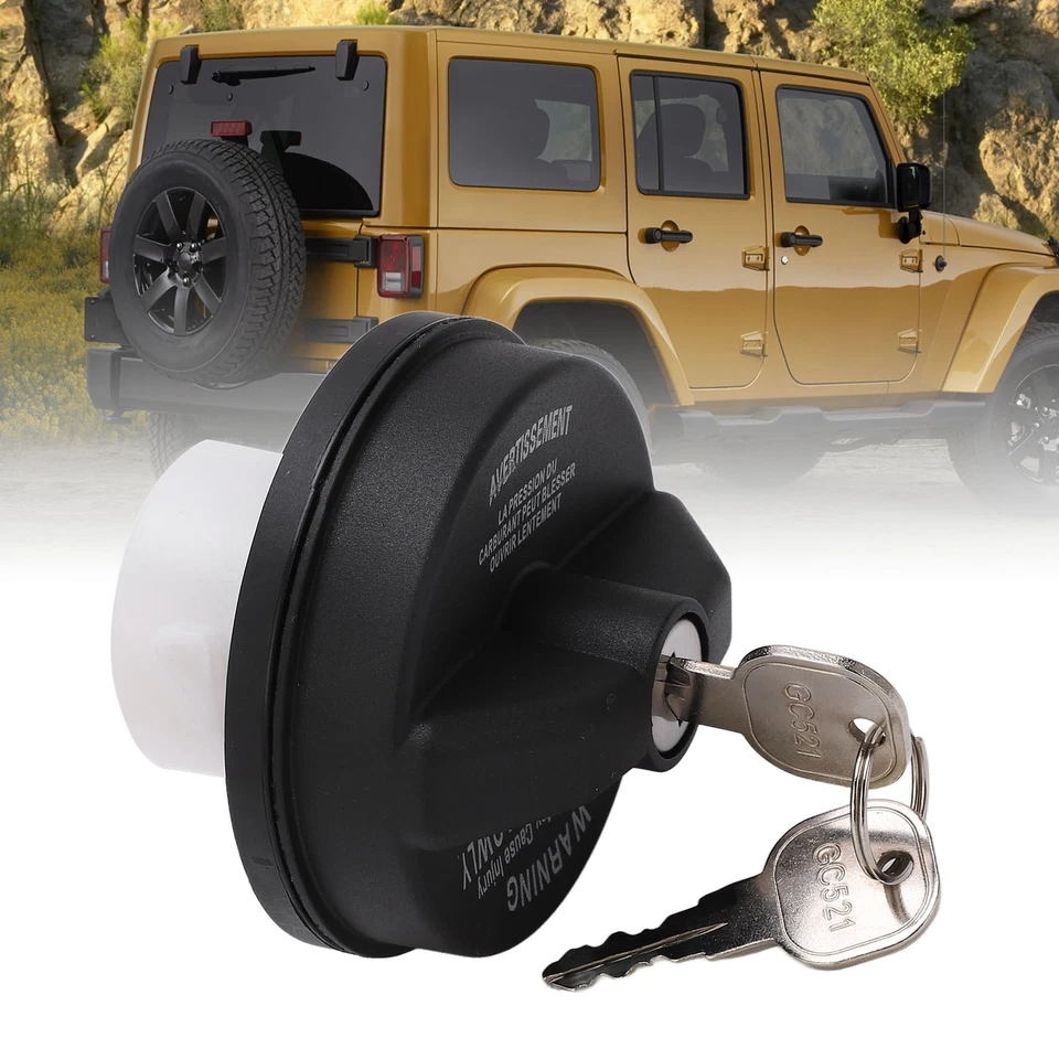 Locking Fuel Tank Cover Easy Installation 52100419AB 05278655AB Locking Gas Fuel - image 1 of 4