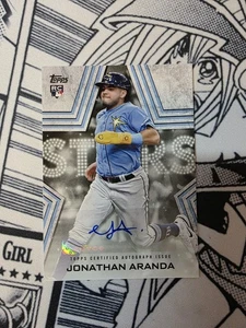 2023 Topps Series 2 BASEBALL STARS AUTO BSA-JAR Jonathan Aranda RC - TB Rays - Picture 1 of 3
