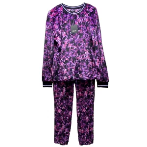 Simply Vera Wang Sleepwear Women's Medium Purple 2 Pc Luxe Pajama Lounge Set NWT - Picture 1 of 17