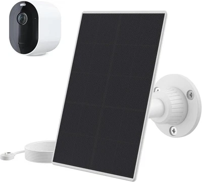 NEWDING 6V Solar Panel Charger for Arlo Go 2/ Pro 3/5S 2K/Pro 4/Ultra 2/Ultra White