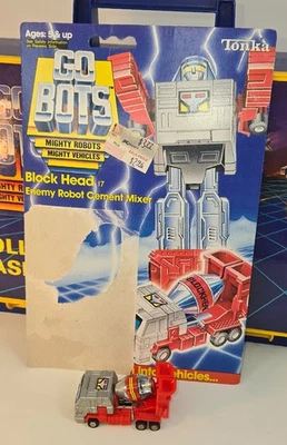GoBots Block Head Enemy Robot Cement Mixer MR-36 1984 Package Cardback - Image 1 of 4
