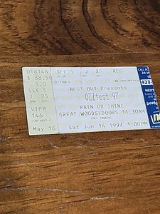 Ozzy Osbourne OZZFEST '97 Concert Ticket Stub MA 1997 Black Sabbath Reunion - Picture 1 of 4
