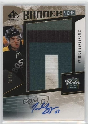 2023 SP Game Used Banner Year Winter Classic /10 Patrice Bergeron #BYWC-PB Auto - Image 1 of 2
