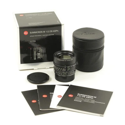 LEICA 28MM F2 SUMICRON-M PINTURA NEGRA MATE + CAJA 11725 #3993 Foto 1 de 4