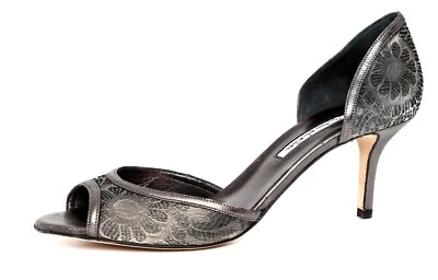 Tacones de bomba florales metálicos Oscar De La Renta Z4559* Talla de mujer 8 US / 39 Foto 1 de 4