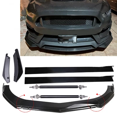 Front Bumper Lip Spoiler Splitter + Side Skirts + Rear For Dodge Ram 1500 H Foto 1 de 4