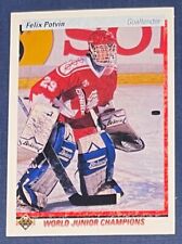 1990 UPPER DECK FELIX POTVIN UPPER DECK RC Rookie Team Canada