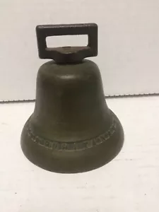 Antik Messing/Eisen *Puritan 1492* Kuhglocke Sternrand - helle Oberfläche Rost - Bild 1 von 14