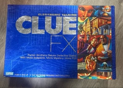 Electronic Talking Clue FX Board Game Parker Brothers 2003 - Image 1 of 2