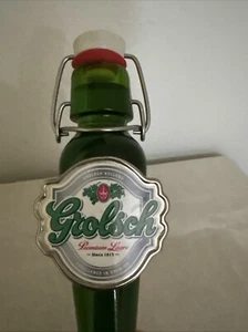 VINTAGE GROLSCH PREMIUM LAGER BEER TAP HANDLE, SWING TOP, ACRYLIC , HOLLAND - Picture 1 of 8