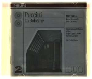 Puccini - La Boheme - Riciarelli/Carreras - Davis - Philips 2 CD Set - Neu - Bild 1 von 2