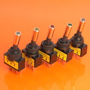Qualität LED Kippschalter Ein/Aus Rechteck 3 Pin 12V 20A Panel Auto Van Armaturenbrett SPST - Bild 1 von 9