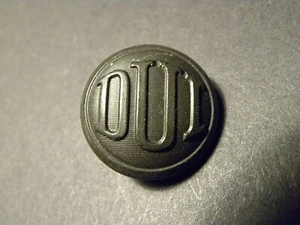 74128 Original circa 1900 domed gutta percha button acronym "DUI" FREE SHIP - Picture 1 of 2