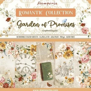 Stamperia GARDEN OF PROMISES - 6" X 6" Double Sided Paper - 10 SHEETS - Picture 1 of 12