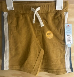 Cat & Jack Boys Shorts Brown Flexible Drawstring - Size XS 4/5 - Picture 1 of 4