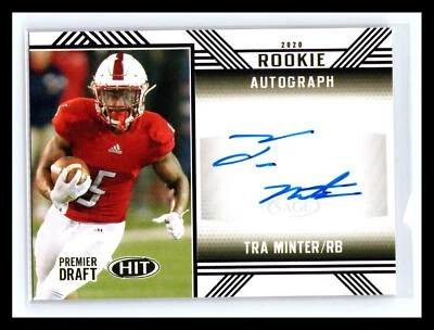 🏈 TRA MINTER 2020 SAGE PREMIER DRAFT HIT ROOKIE SIGNATURES AUTO RC # A13 - Image 1 of 2