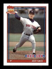 1991 Baseball Topps Jeff Gray Boston Red Sox #731 RC