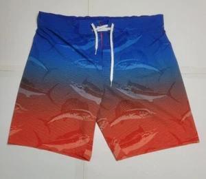 Pantalones cortos de natación para hombre XL Ocean Coast Ocean Advantage peces excelente estado  - Imagen 1 de 4