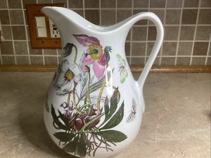 Portmeirion Botanischer Garten Christrose 56 Unzen großer Krug 8 1/2" hoch - Bild 1 von 6