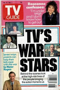 TV Guide Magazine February 23 March 1, 1991. Roseanne, Mister Rogers LA Metro Ed - Picture 1 of 1
