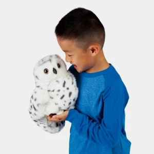 Folkmanis Snowy Owl Full Bodied Puppet 10 inches x 21 inches 2236 NEW w/Tags - Picture 1 of 3