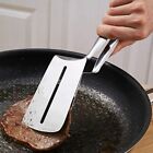 Stainless Steel Flipping Spatula Tongs Clip Kitchen Utensils Pizza Clip
